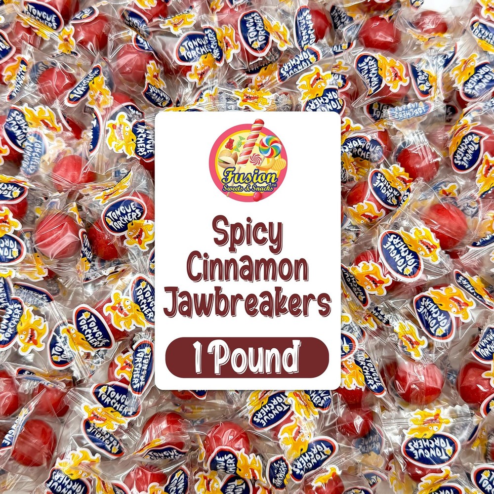 Cinnamon Jawbreakers 1 lb Bag - 80 Count Individually Wrapped Hard Candy