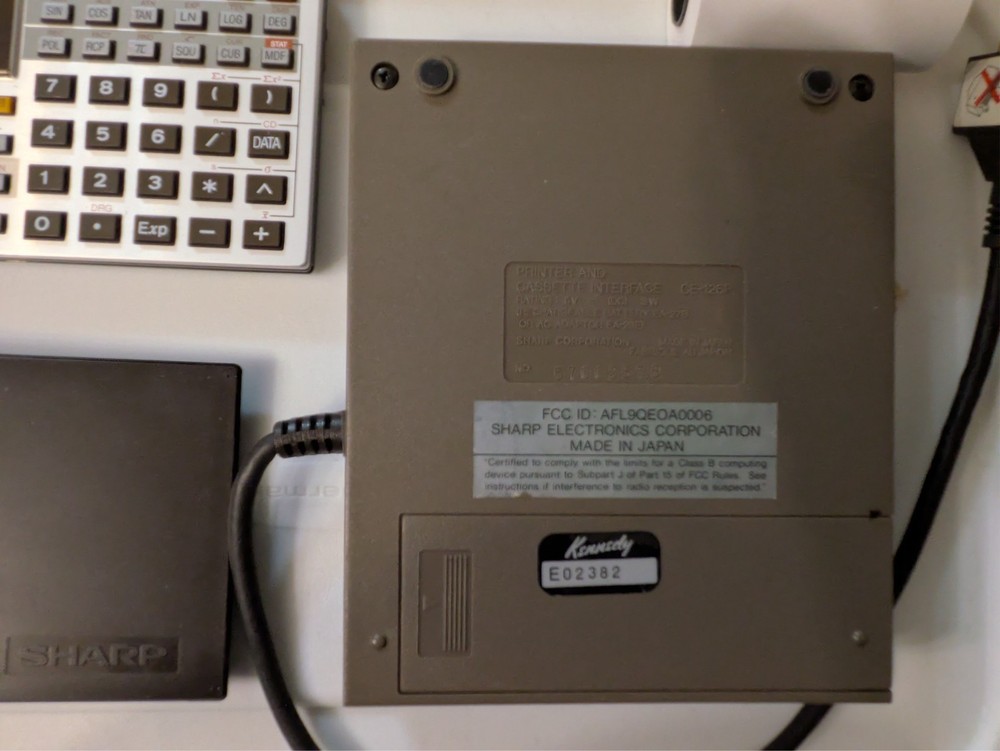 Vintage Sharp ce-126p printer + el-5400 computer both tested and working
