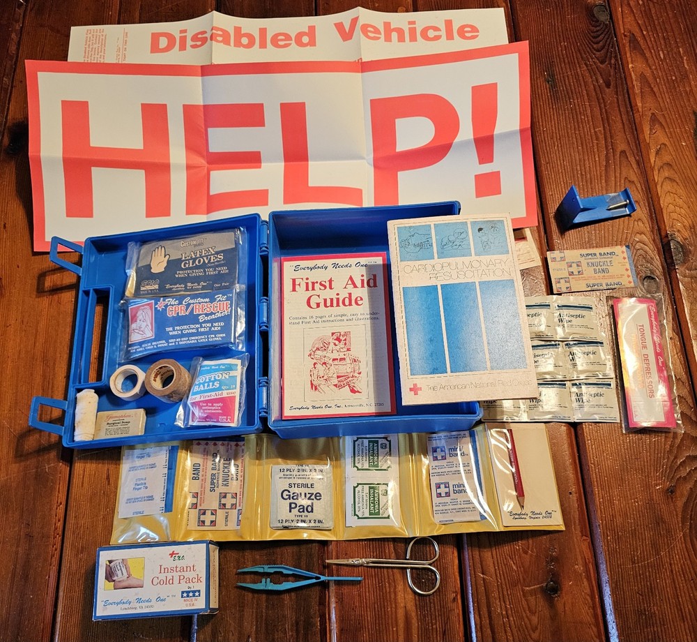 Vintage First Aid Kit 80's Comprehensive Pak
