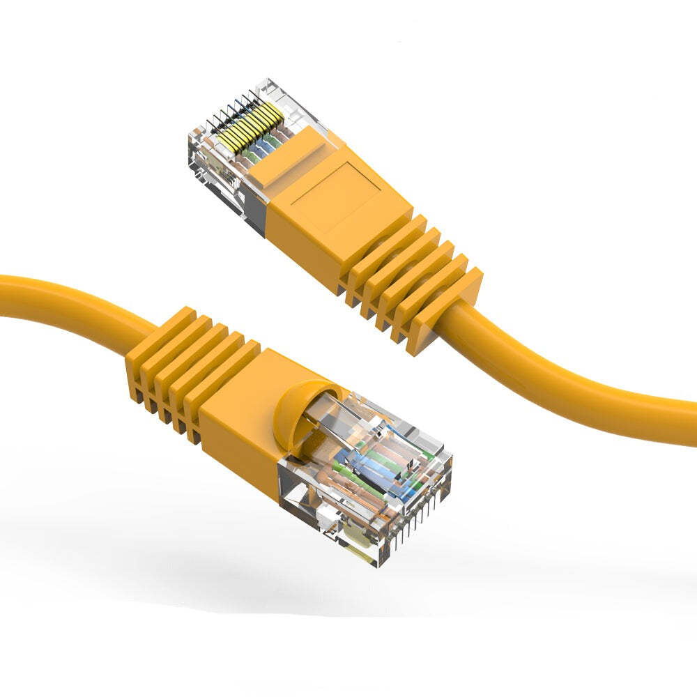 4Ft CAT5E UTP Ethernet Network Booted Cable Yellow