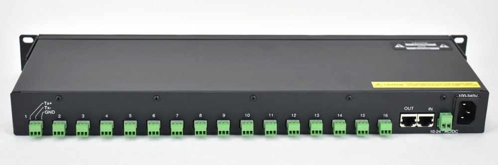 Pelco CM9760-CDU-T Rev A2 Matrix Code Distribution Unit RS-422 16-Channel