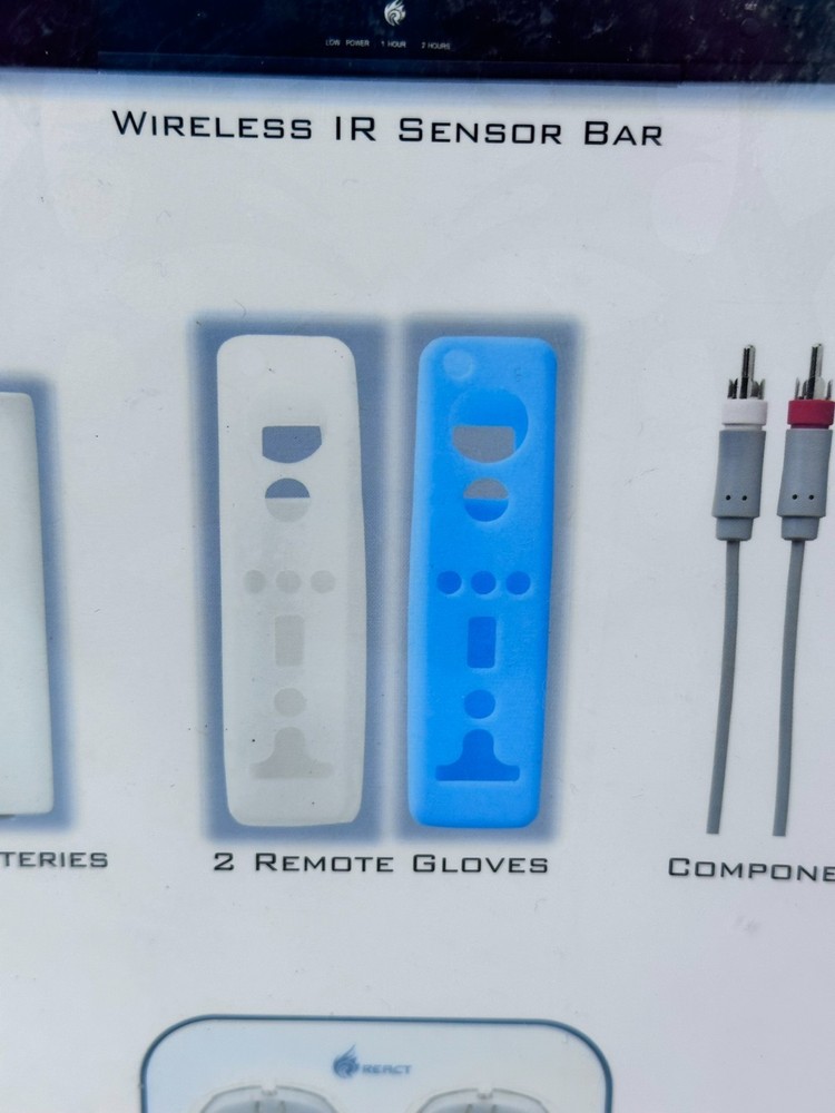 React Upgrade Kit Nintendo Wii Wireless Sensor Bar Component Cable Batteries Set