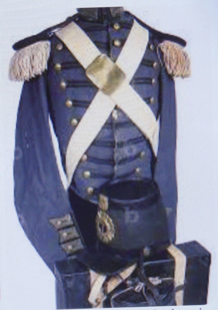 Original 7th NY Militia Regt Shoulder Belt Plate with belt hook (# 2468)