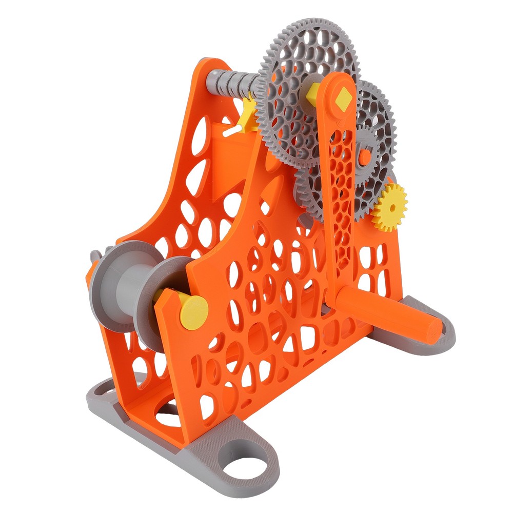 1-3D Printer Filament Respooler Hand Cranked 1kg 3D Printer Spool Rewinder