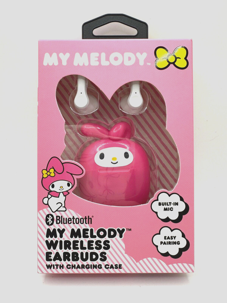 My Melody Wireless Bluetooth Earbuds With Charging Case Sanrio