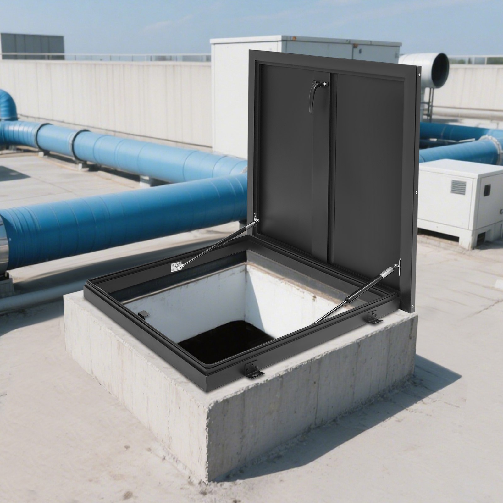 Roof Access Hatch Roof Security Door Access Door 110lbs Load-bearing Capacity