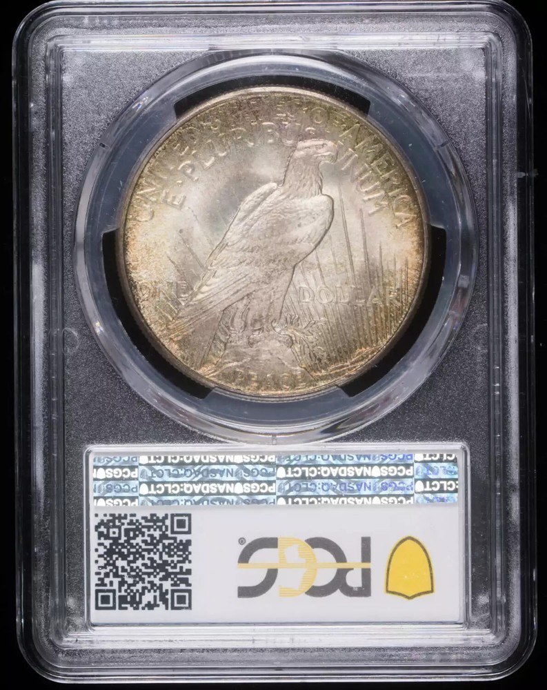 1921 P Peace Silver Dollar PCGS MS-65 TONED!!