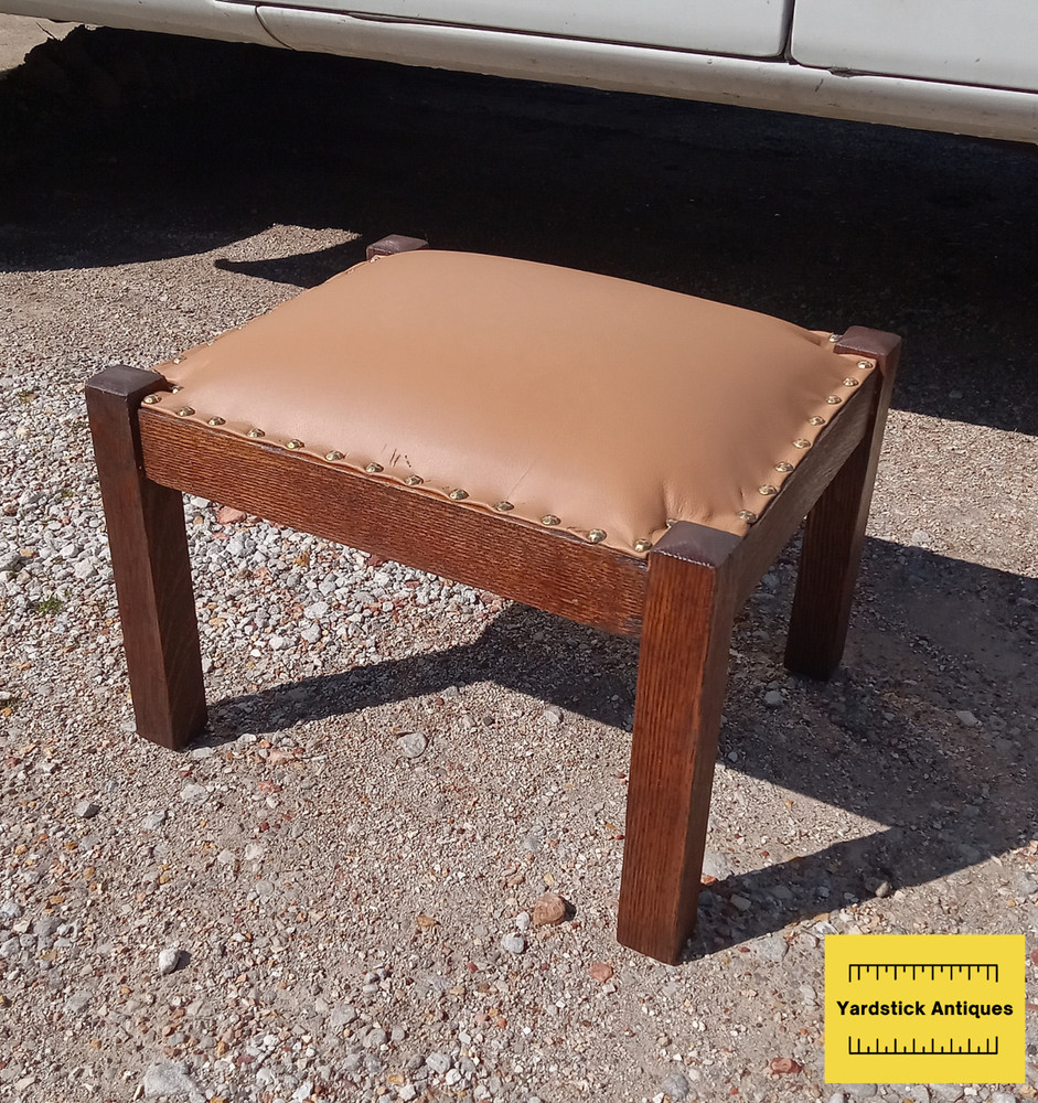 Solid Quarter Sawn Oak Mission Footstool / Stool / Bench  (FS81)