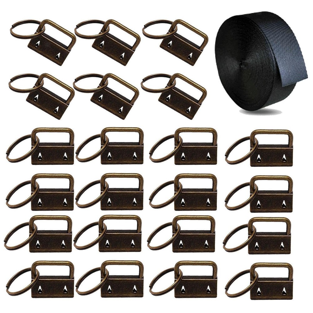 Key Hardware Keychain Hardware Set Lightweight Portable with Split Ring for
