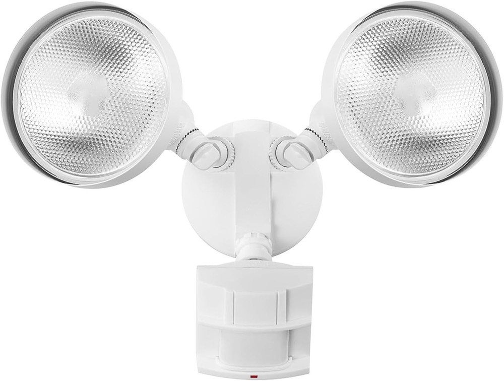 Motion Activated Outdoor Security Light w/ 180° Motion Detection - White