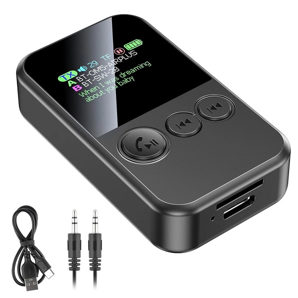 Dual Link Bluetooth 5.4 Transmitter Receiver for Two Phones and Two Headsets