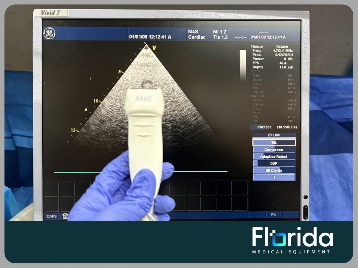 2007 GE M4S SECTOR ARRAY ULTRASOUND TRANSDUCER PROBE REF: 5129041 TESTED