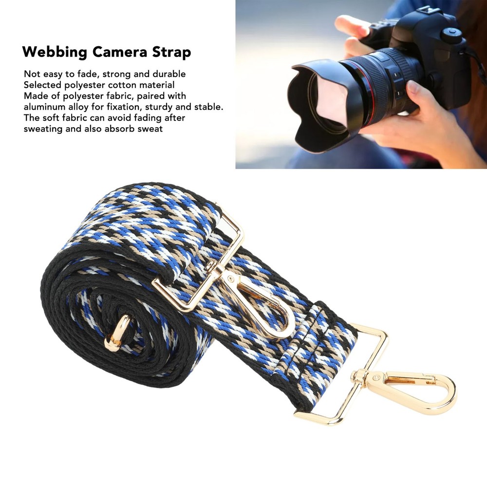 Camera Strap Woven Thickened Webbing Polyester Camera Neck Shoulder Strap