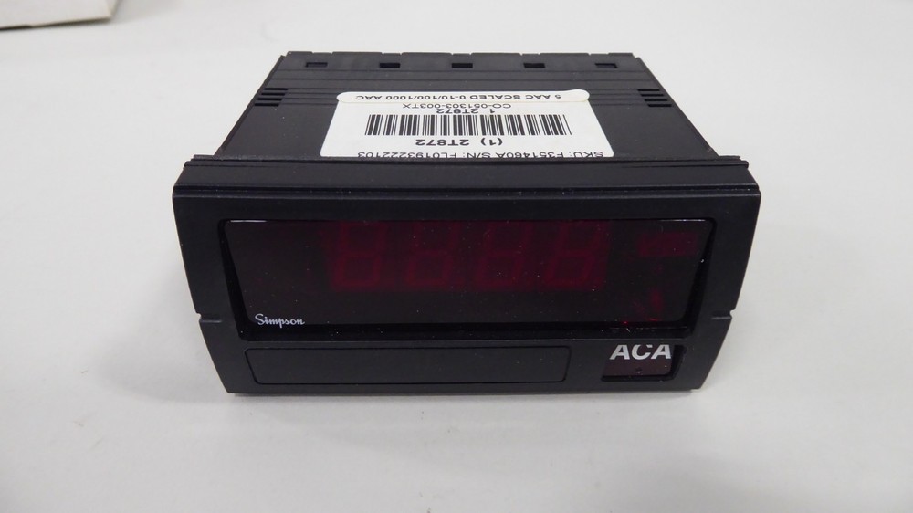 Simpson 2T872 Digital Panel Meter F351460A