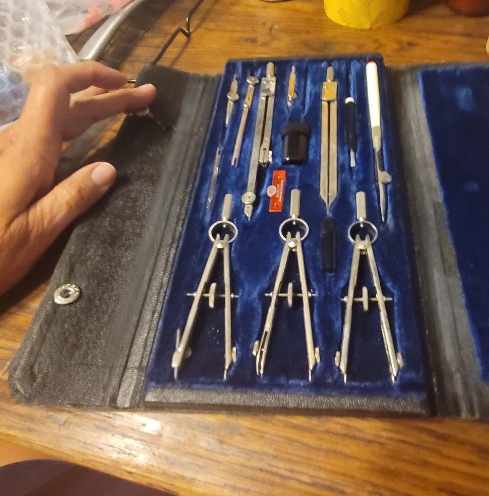 VINTAGE POST DESIGN MASTER DRAFTING TOOL SET 1146 CP GERMANY - FAST SHIP