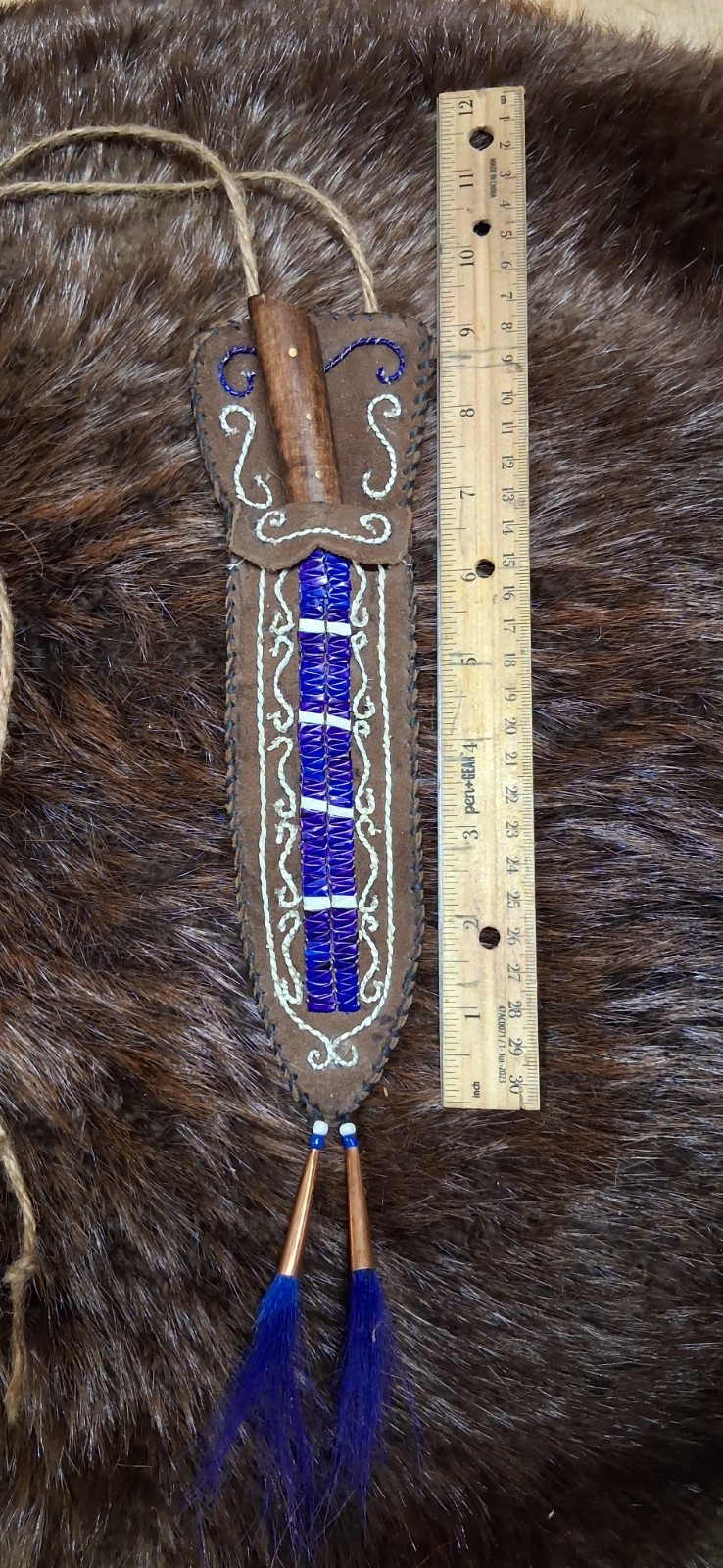 Native American Neck Knife Sheath Iroquois Style