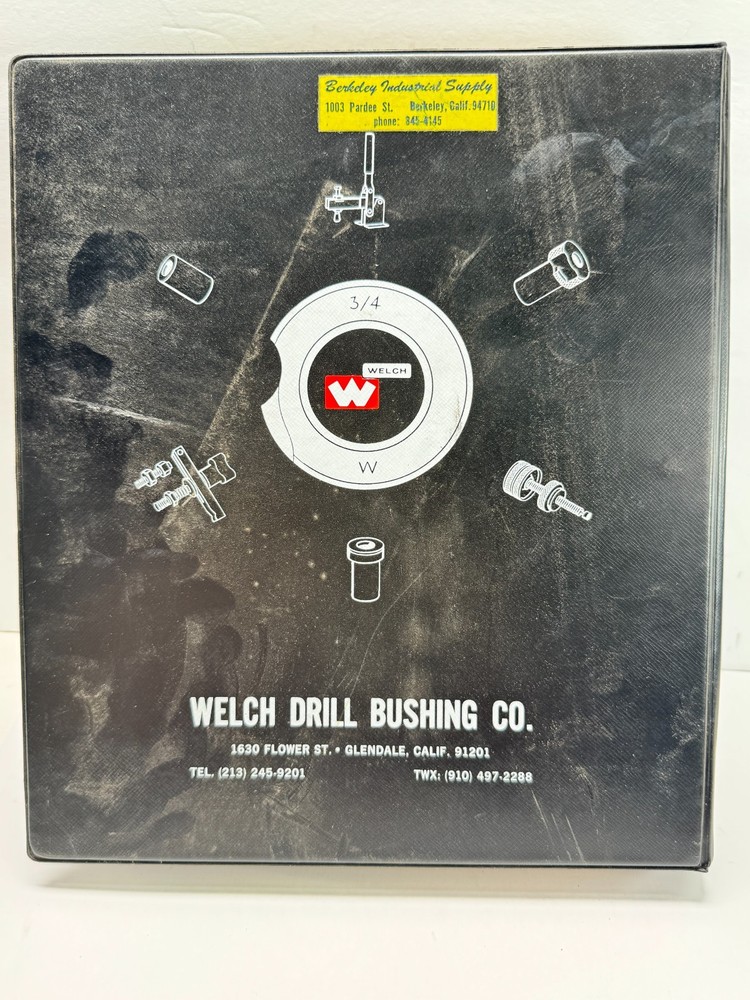 Tools Catalog Hardware Welsh Drill Bushings co catalog 1968 binder tooling
