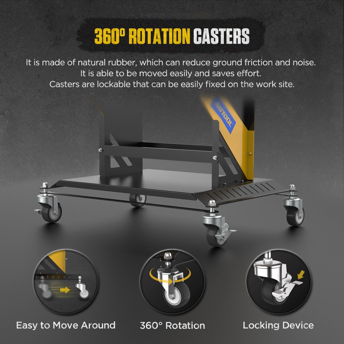 Automotive Service Tool Cart Car Repair Diagnostic Cart Safety locks Rotary lift