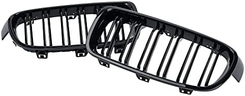 Front Kidney Grille Double Slats Fits 2012 2018 3 Series