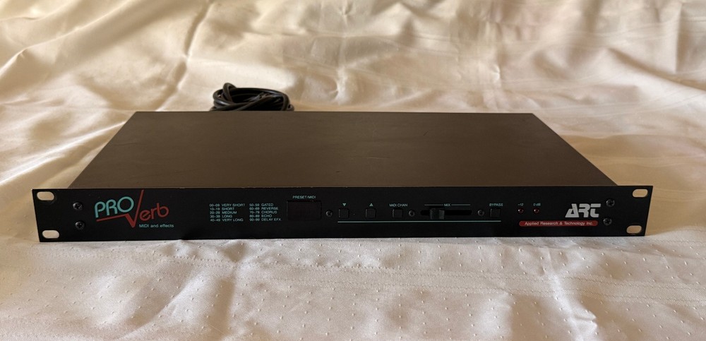 ART Pro Verb MIDI Effects Rack Processor 1U Powers On