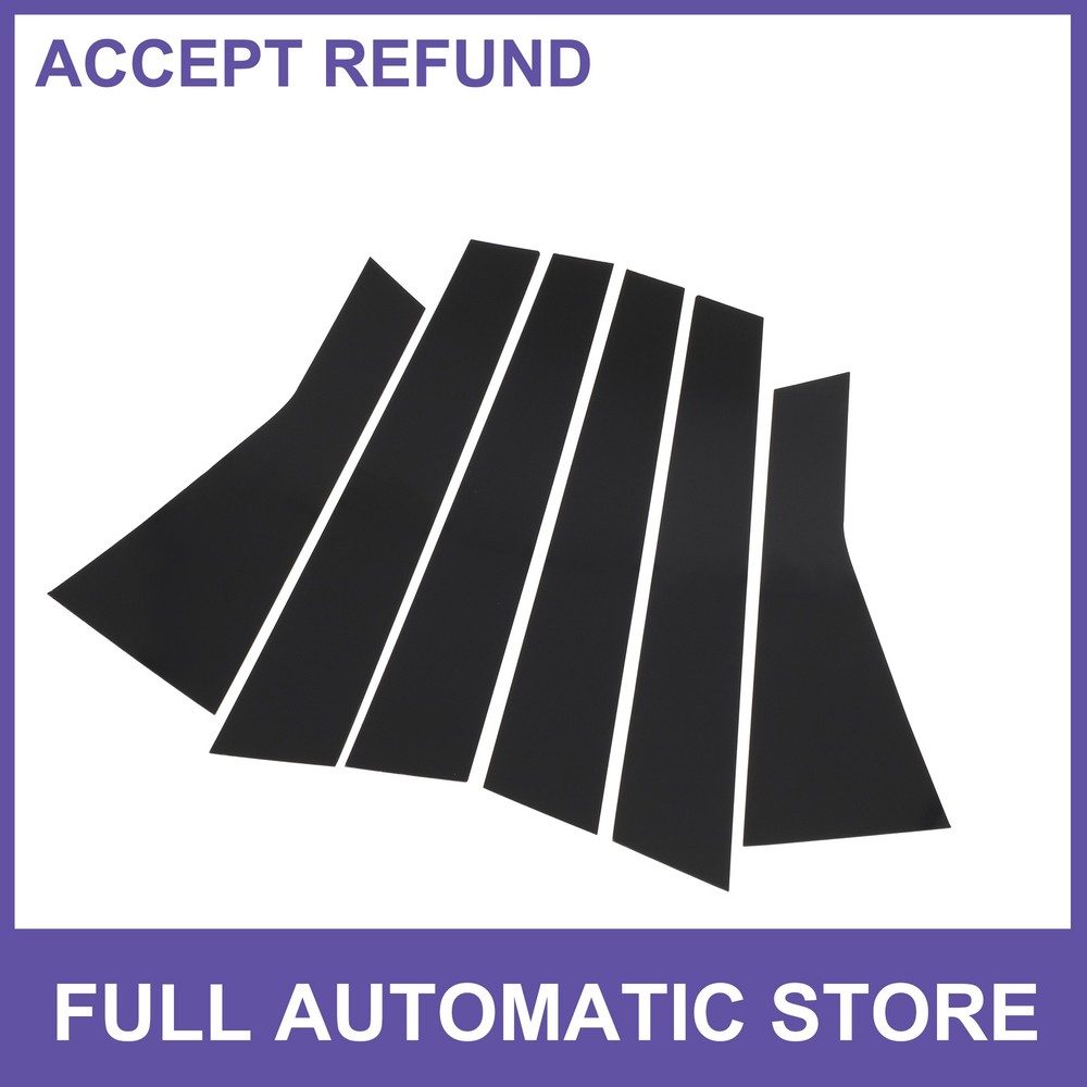 6 Pcs Door Pillar Window Trim for Jeep Cherokee 2014-20 Black New