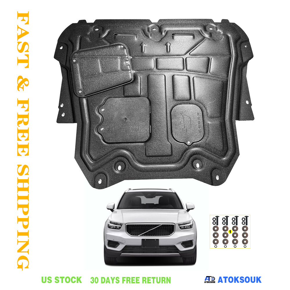 Thick Engine Splash Shield For Volvo XC40 2019-2024 Front Engine Guard Hard
