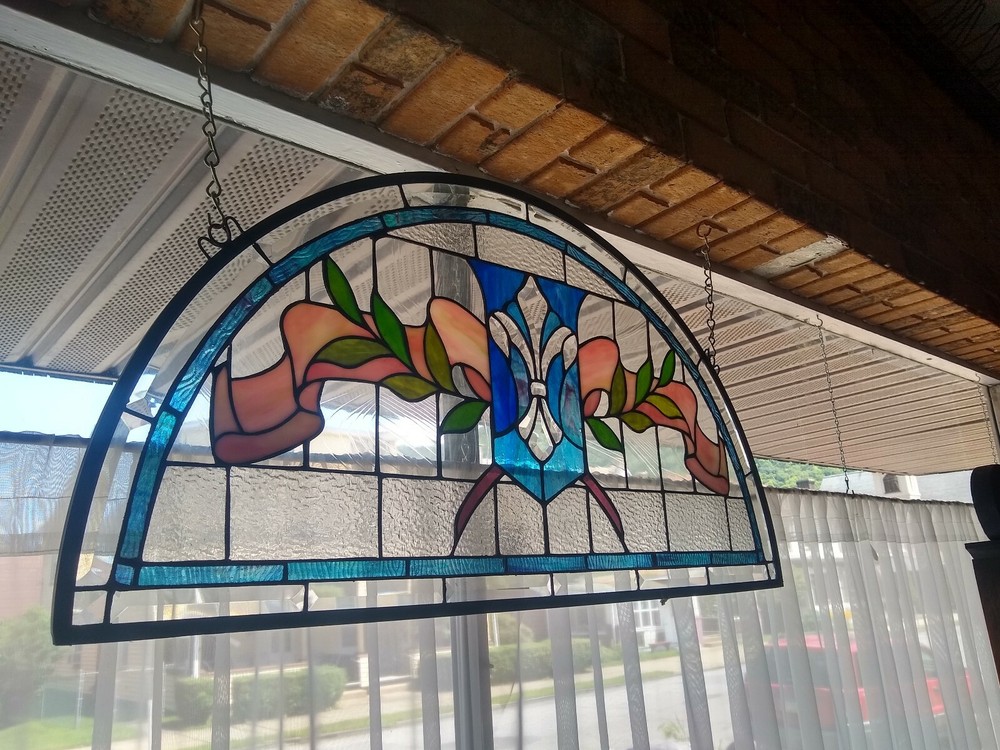 Leaded stained glass window