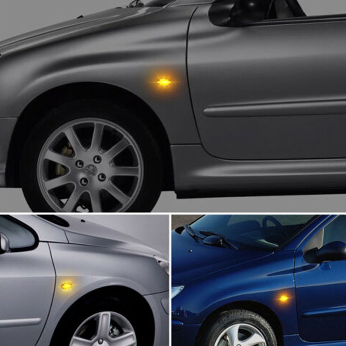 For Mini Cooper R55 R56 R57 R58 R59 LED Side Marker Light Flowing Turn Signal 2X