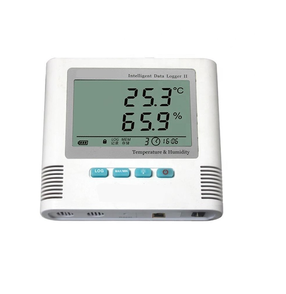 Laboratory Temperature & Humidity Data Logger Record With Software U Cable
