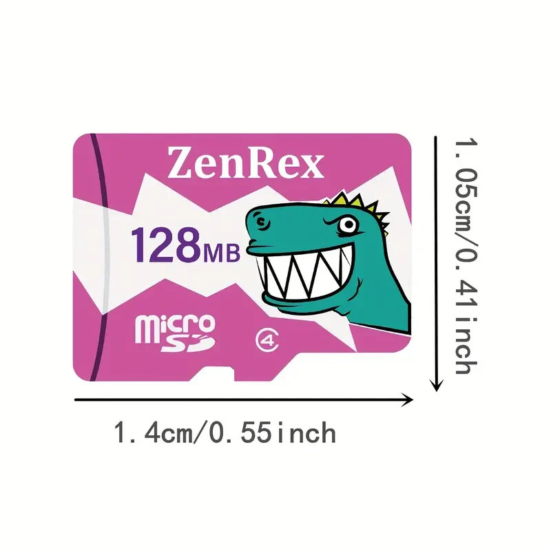 ZenRex Micro SD Card One Pack.  128MB or 512MB