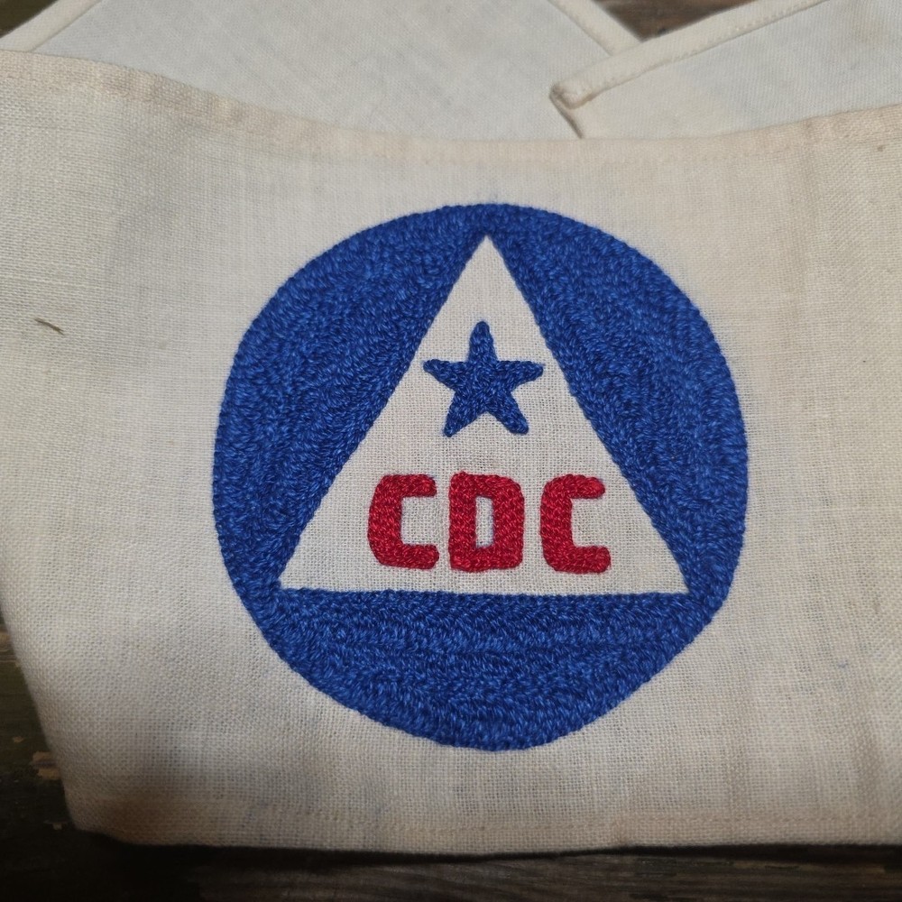 WW2 Era Civil Defense Command Armband Stitched Unissued