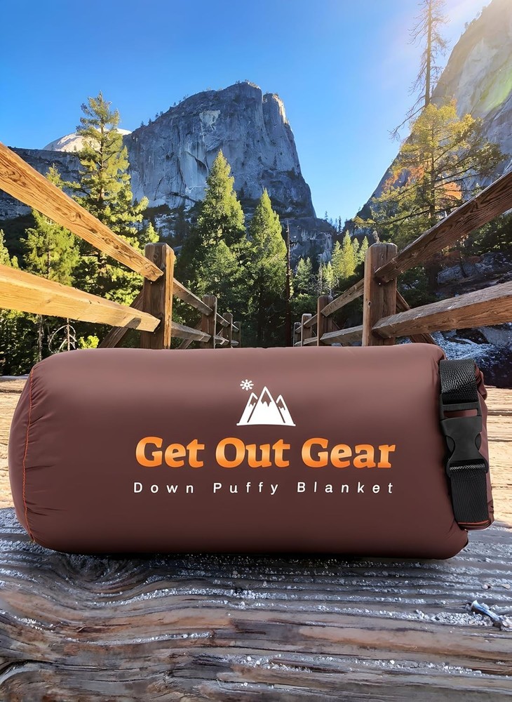 Down Camping Blanket - Puffy, Packable, Lightweight and Warm | Ideal for Outd...