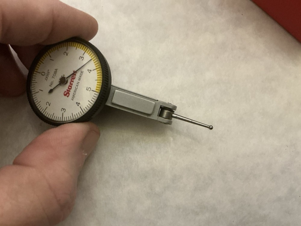 Starrett 708A Dial Test Indicator with Dovetail Mount .010" Range