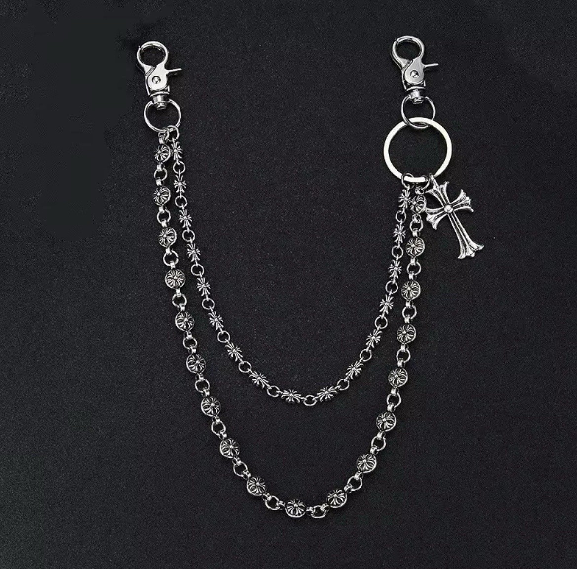 Cross Wallet/Pants Chain Chrome Hearts style Y2K 45CM