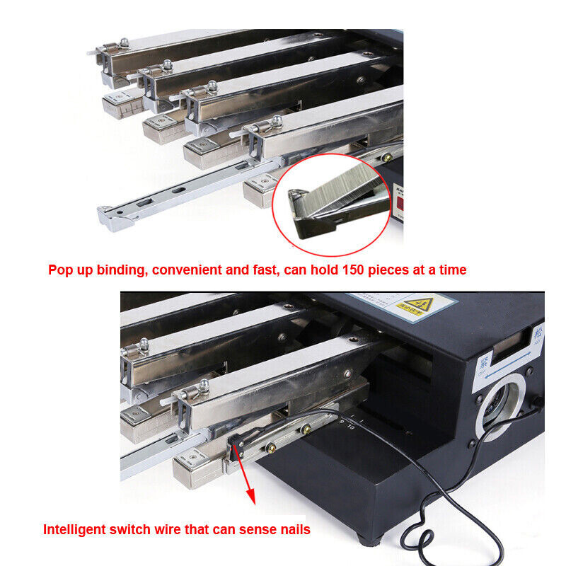 Double Head Electric Stapler Multi-head Card Binding Machine Automatic Binder