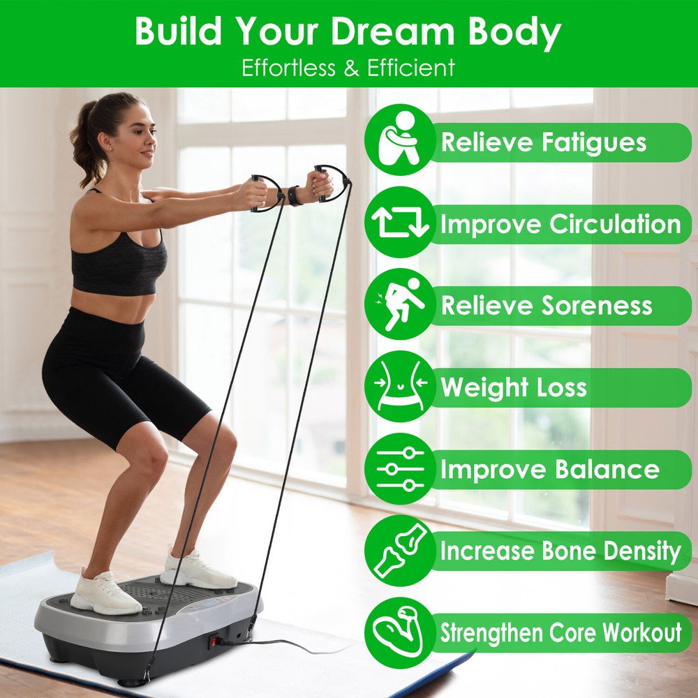 200W Vibration Plate Exercise Machine Vibrate Fitness