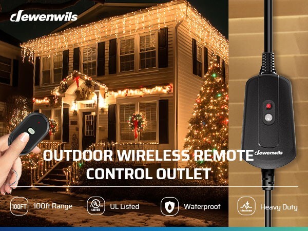 DEWENWILS Remote Control Outlet Switch Wireless Remote Control Outlet Switch