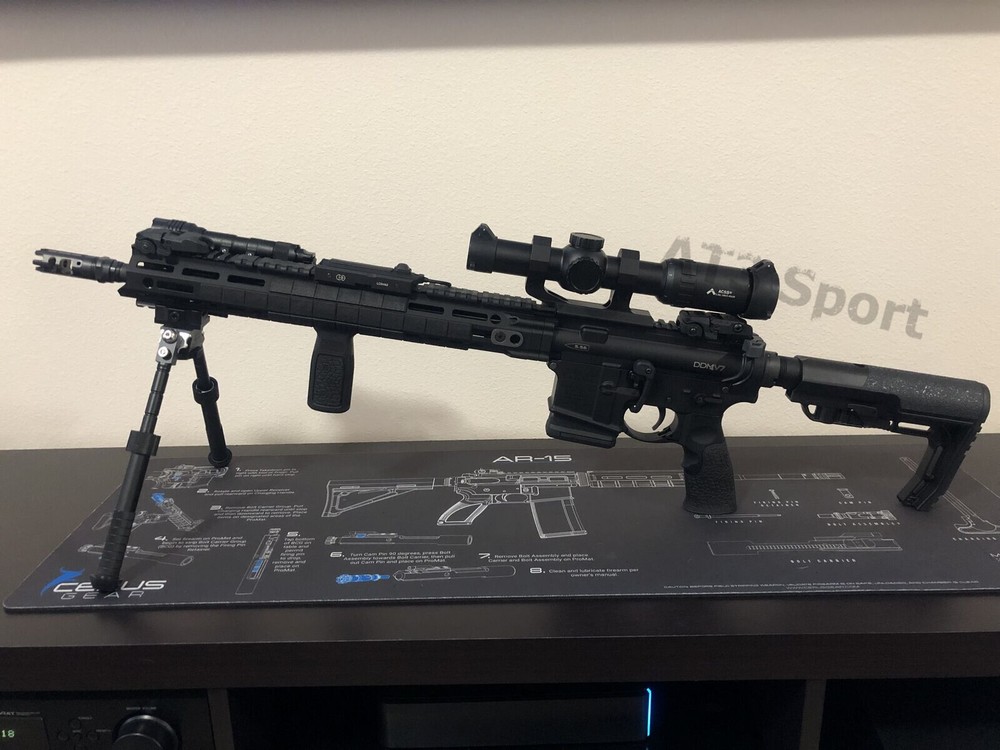 6.5-9in Rifle Bipod Foldable QD Quick Release Pivot Rotating Adjustable Leg V8