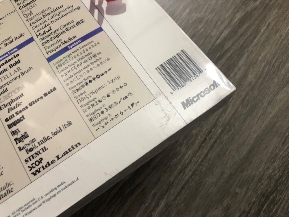 Microsoft True Type Master Set for Macintosh Promo Sample New/Rare