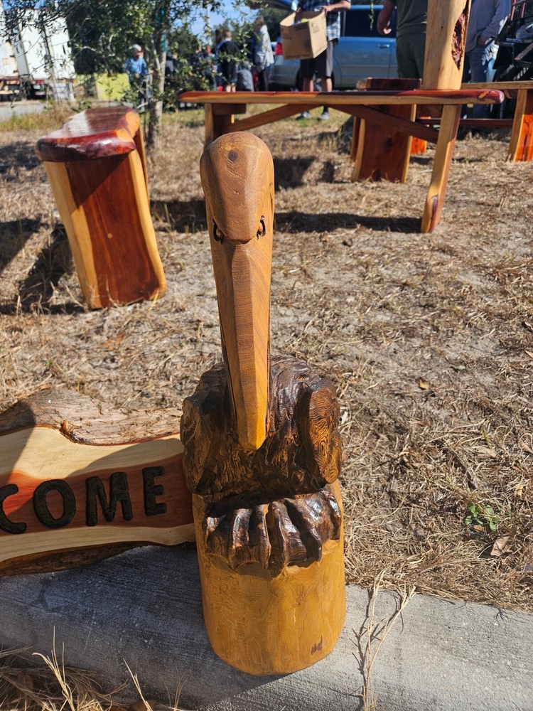 Chainsaw Artwork Cypress carved