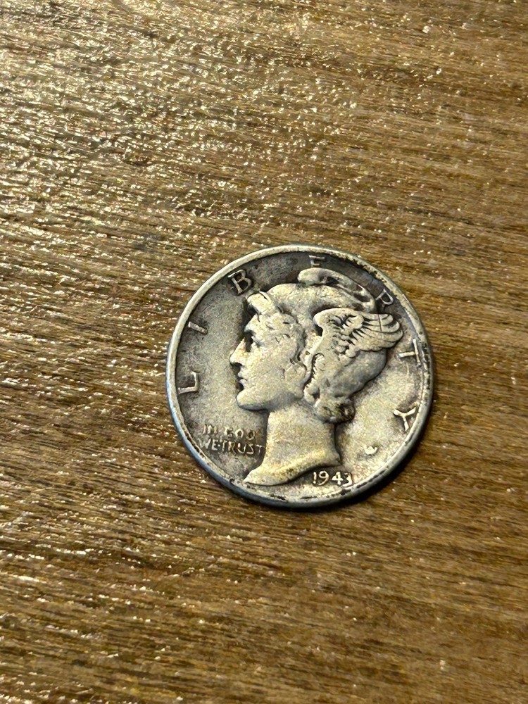 1943 Mercury Dime VF