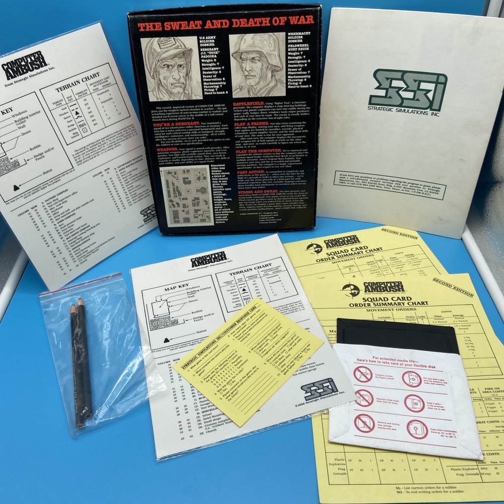 SSI Computer Ambush 2nd Ed Big Box CIB [Platform Name] - Complete