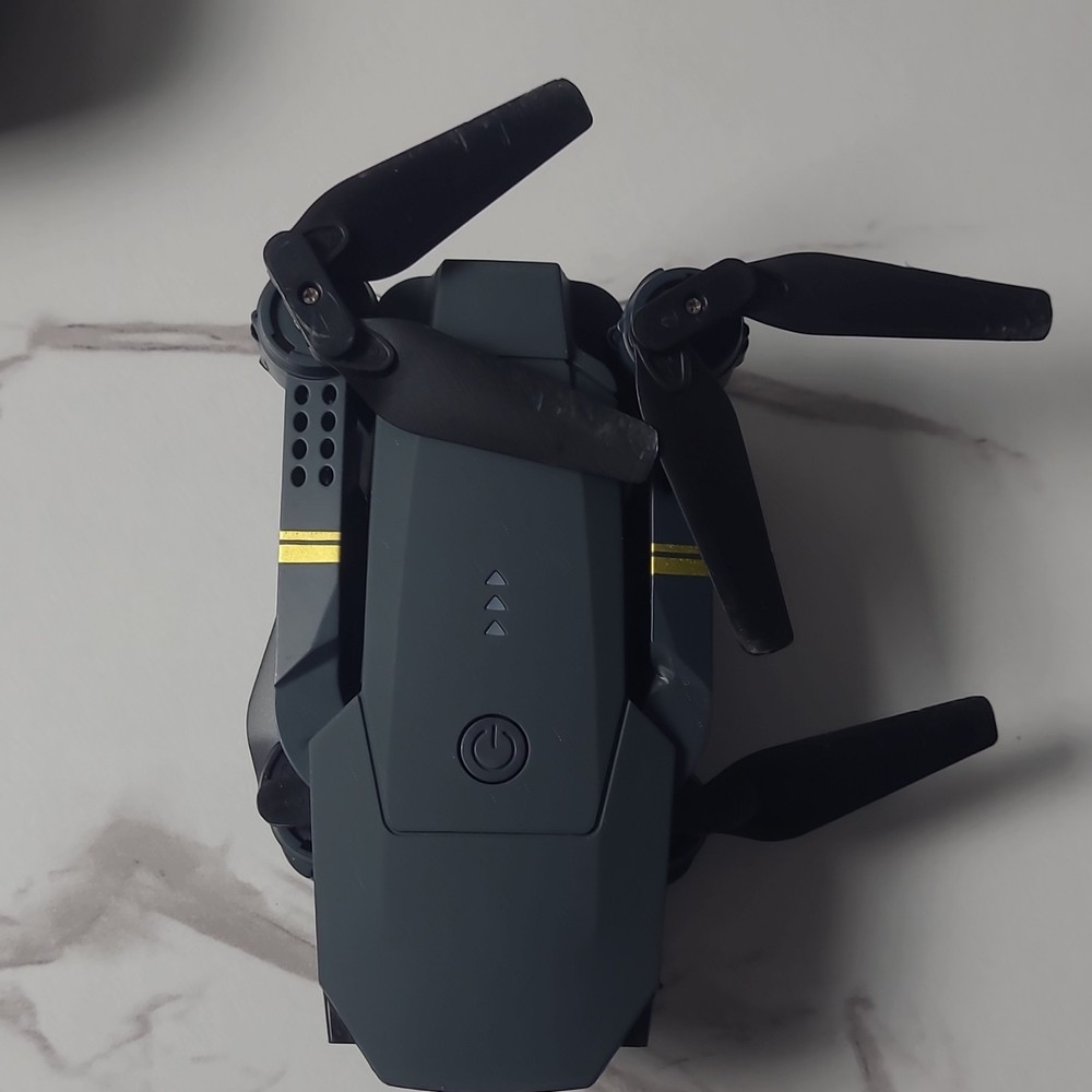 Foldable Quadcopter Drone with Camera, Toy Grade, Dark Gray/Black