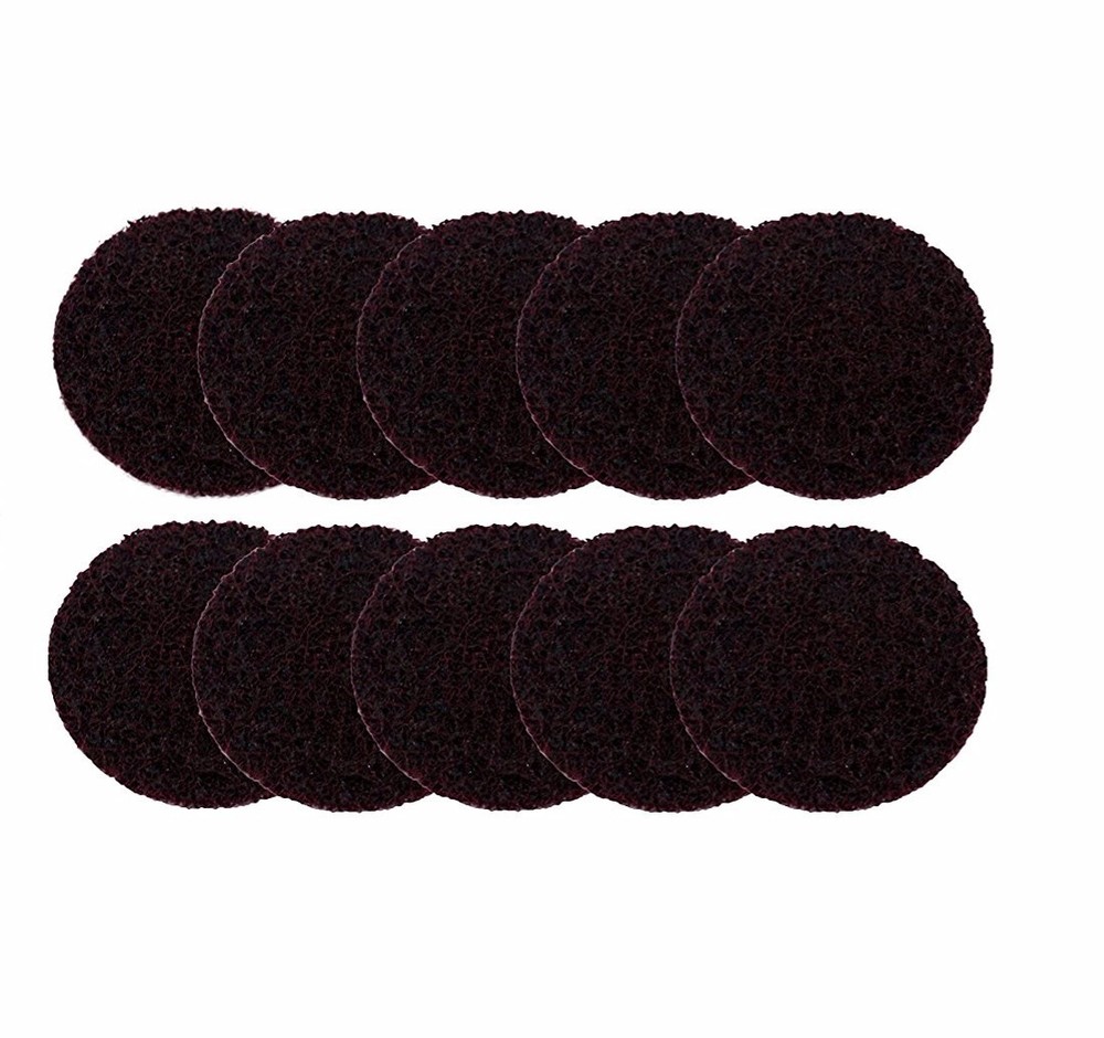 3m 07481 2" Medium Scotch Brite Roloc Discs Partial Box (10-discs)