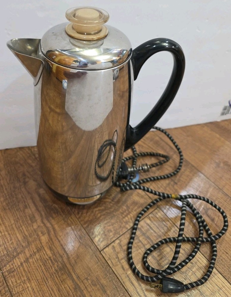 Vtg Farberware Superfast  Automatic 12 Cup Percolator Coffee Pot Mod. 142 Tested