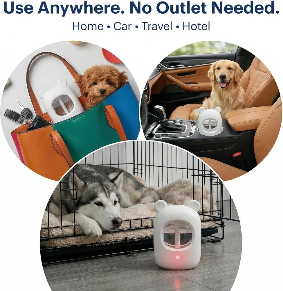 Dog Pheromone Calming Diffuser Kit, Pet Diffuser Kit, 30-Day Supply for Anxiety,