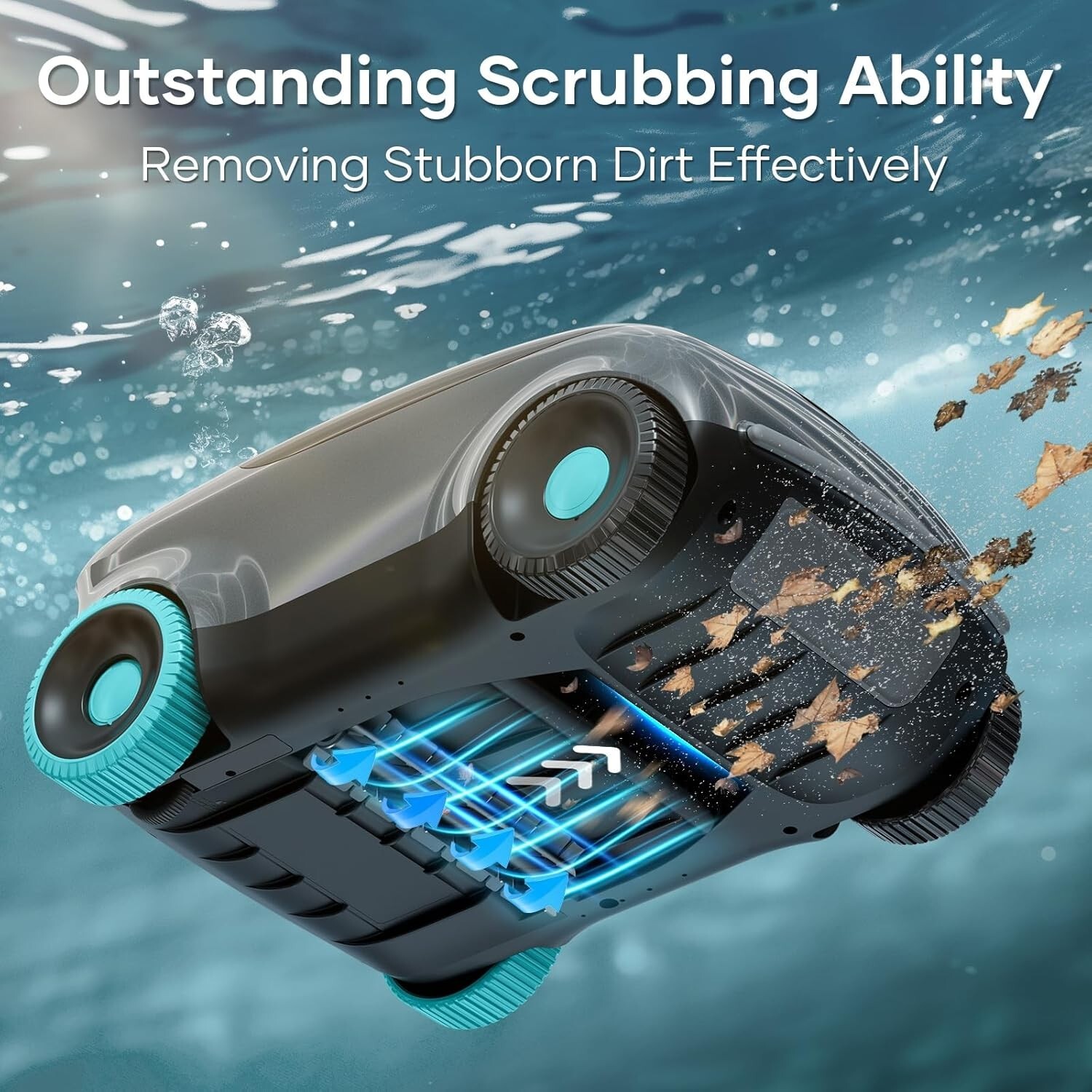AIPER Scuba E1 Cordless Robotic Pool Cleaner for Above-Ground Pools 1,100 sq ft