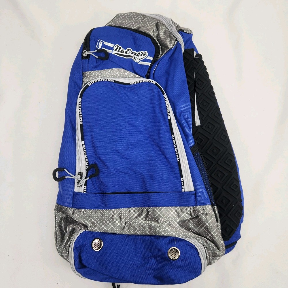 Baseball Softball Coaching Backpack Bat Bag "No Errors" ROYAL New w/ Tags *Read