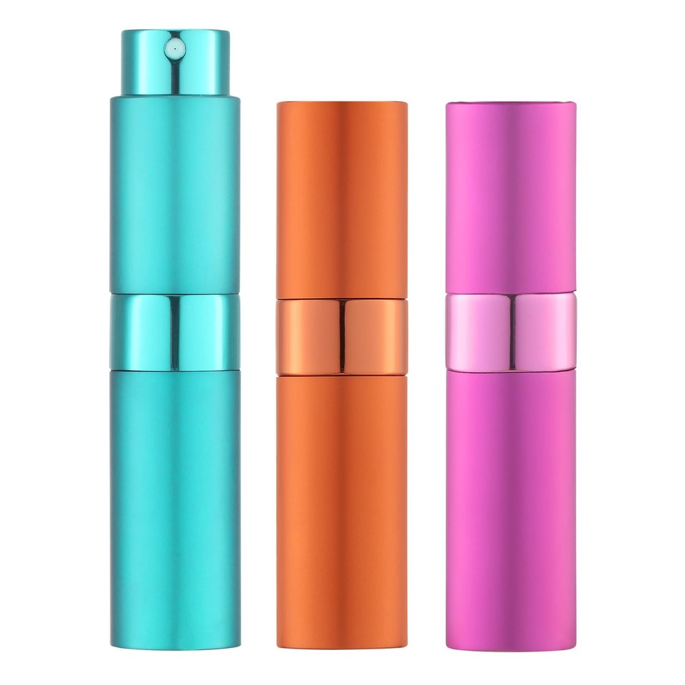 LISAPACK 8ml Travel Atomizer Spray Bottles 3Pack Refillable Cologne
