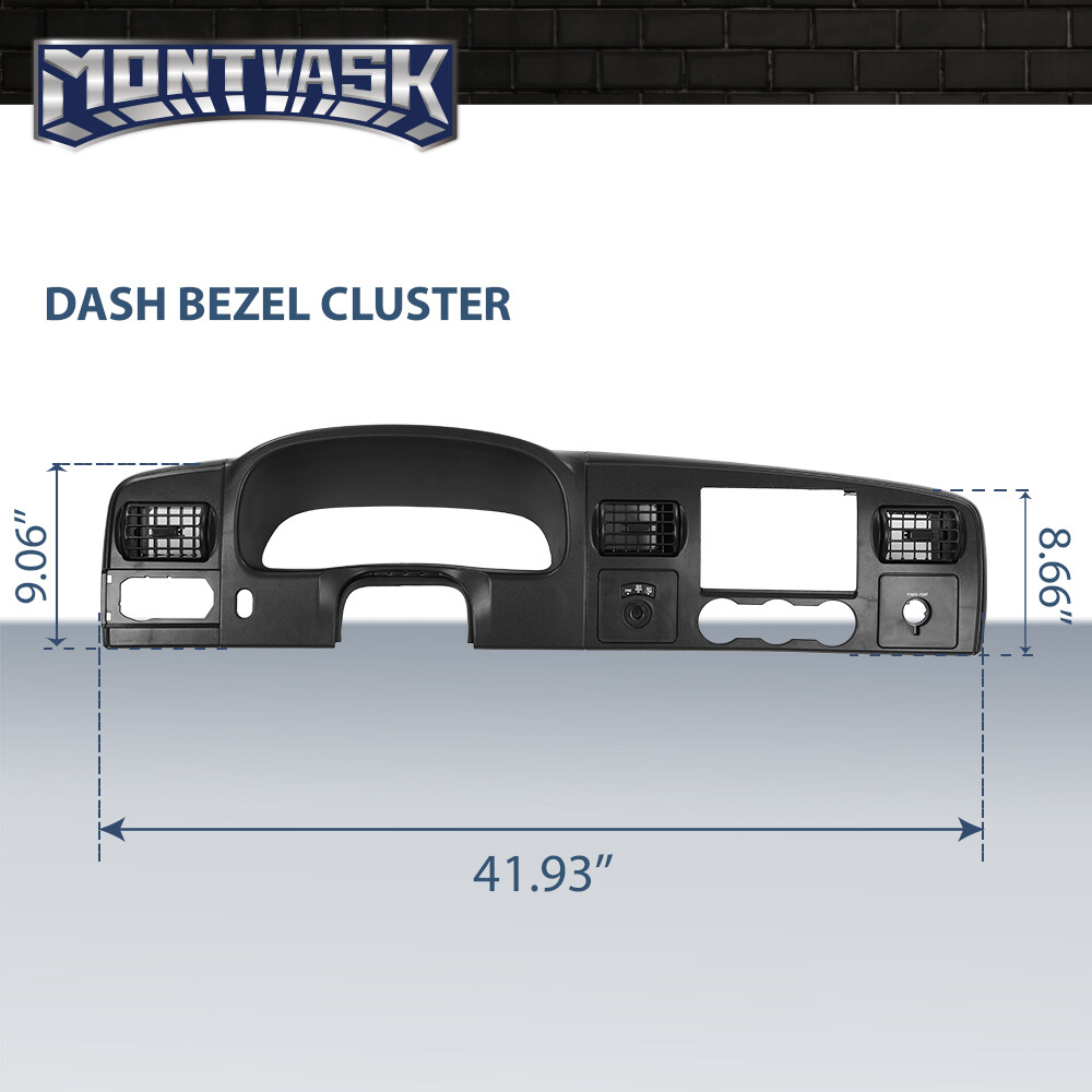Fit For 05-07 F250 F350 Super Duty Dash Speedometer Instrument Cluster Bezel
